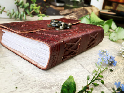 Leather Bound Book with Clasp - ForageDesign