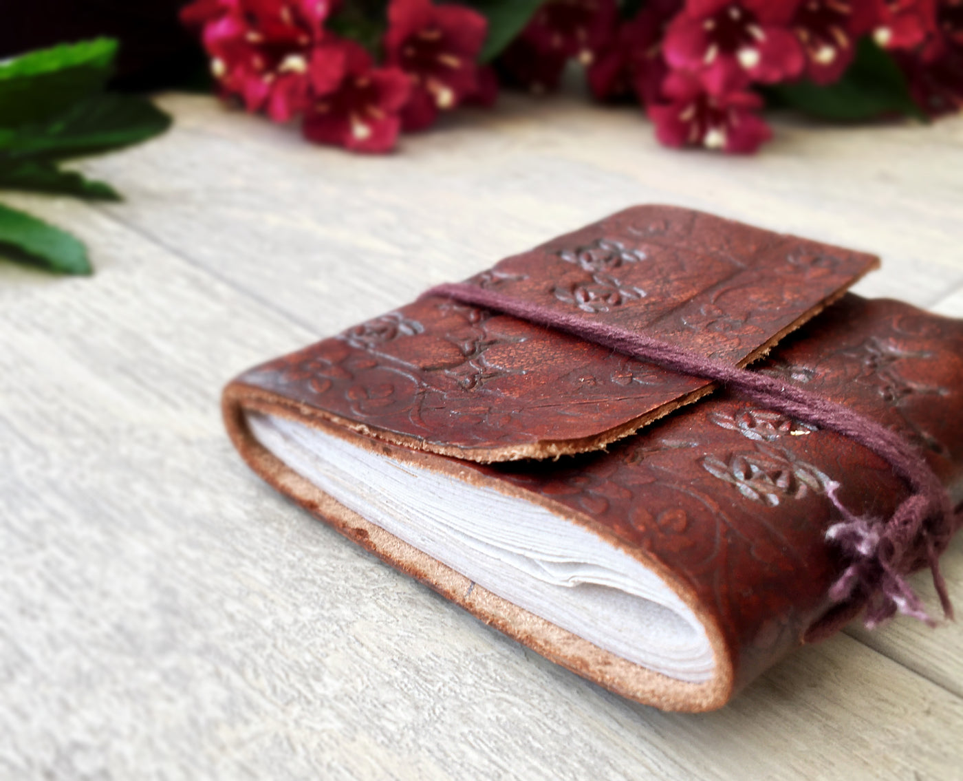 Leather Bound Pocket Book - ForageDesign