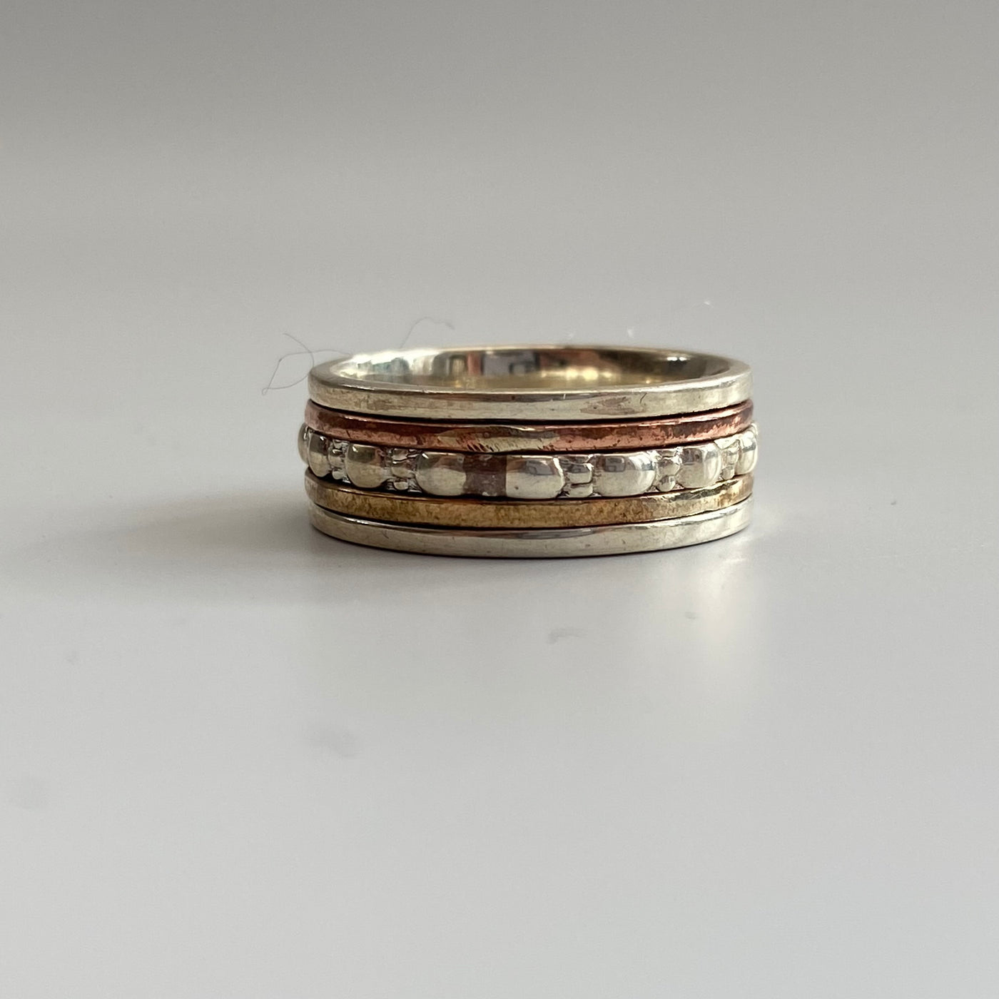 Silver Spinning Ring -  O