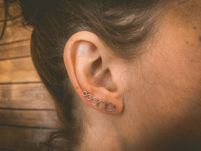 Silver Bubble Climbing Studs - ForageDesign