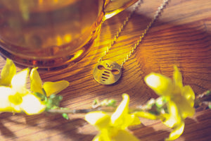 Bumble Bee Emblem Necklace - ForageDesign