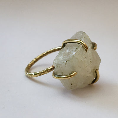 Raw Crystal Cage Ring - ForageDesign