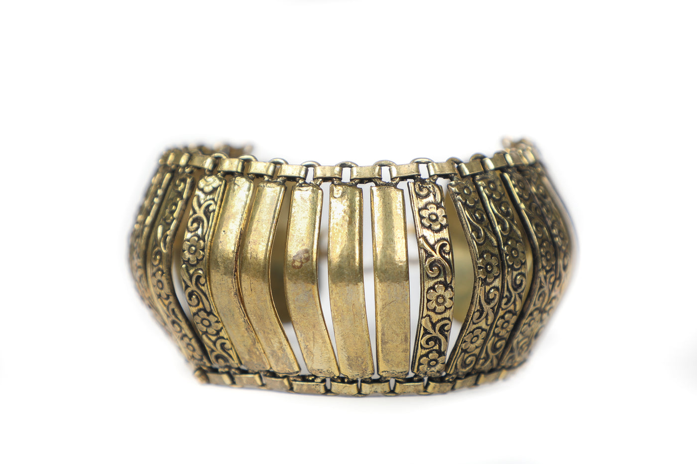 Chainmail Gold Tone Bracelet - Parii - ForageDesign