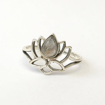 Silver Lotus Ring - ForageDesign