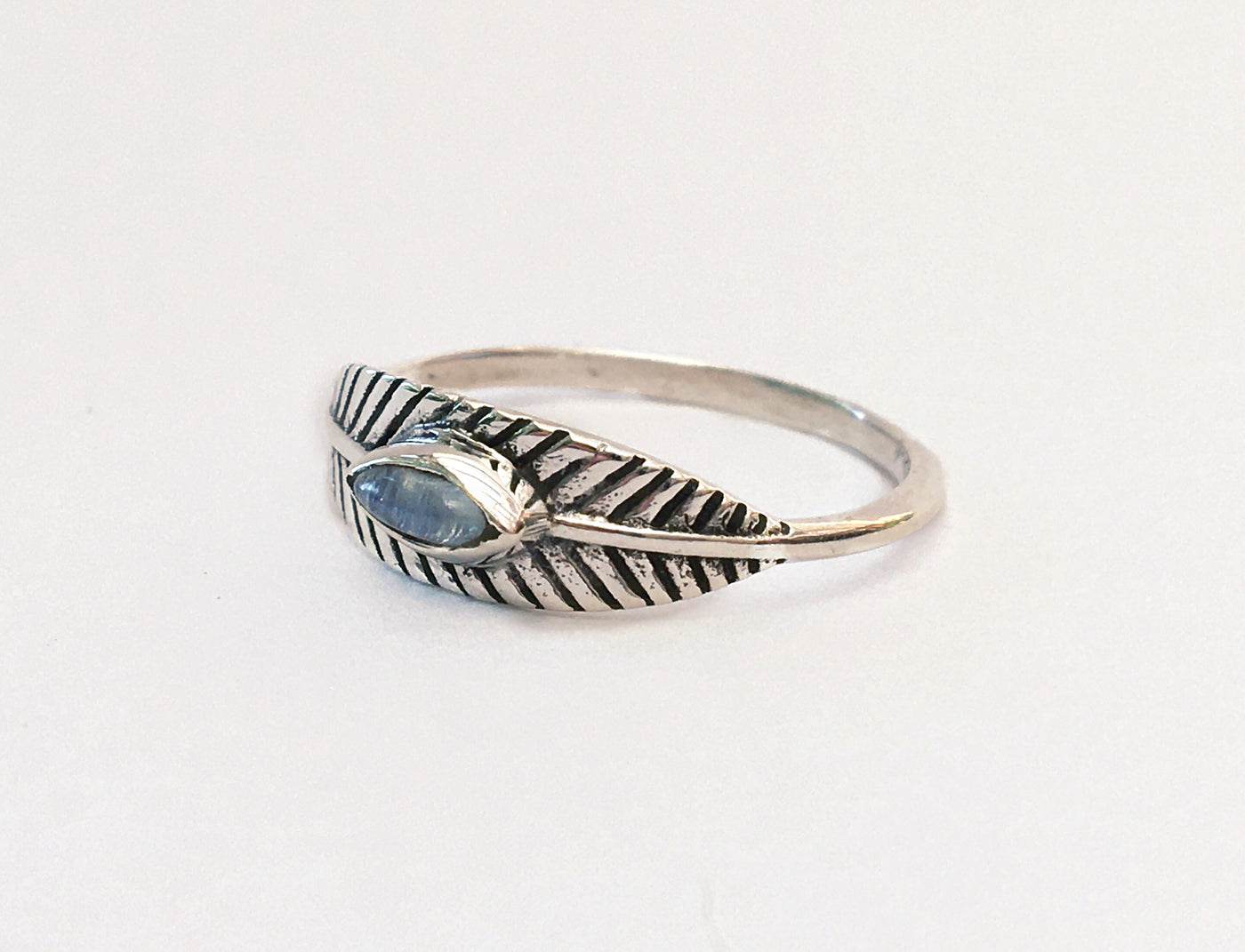 Silver Masika Feather Ring - ForageDesign