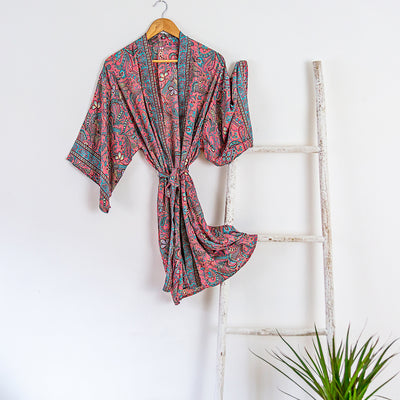 Short Floaty Kimono | Blush