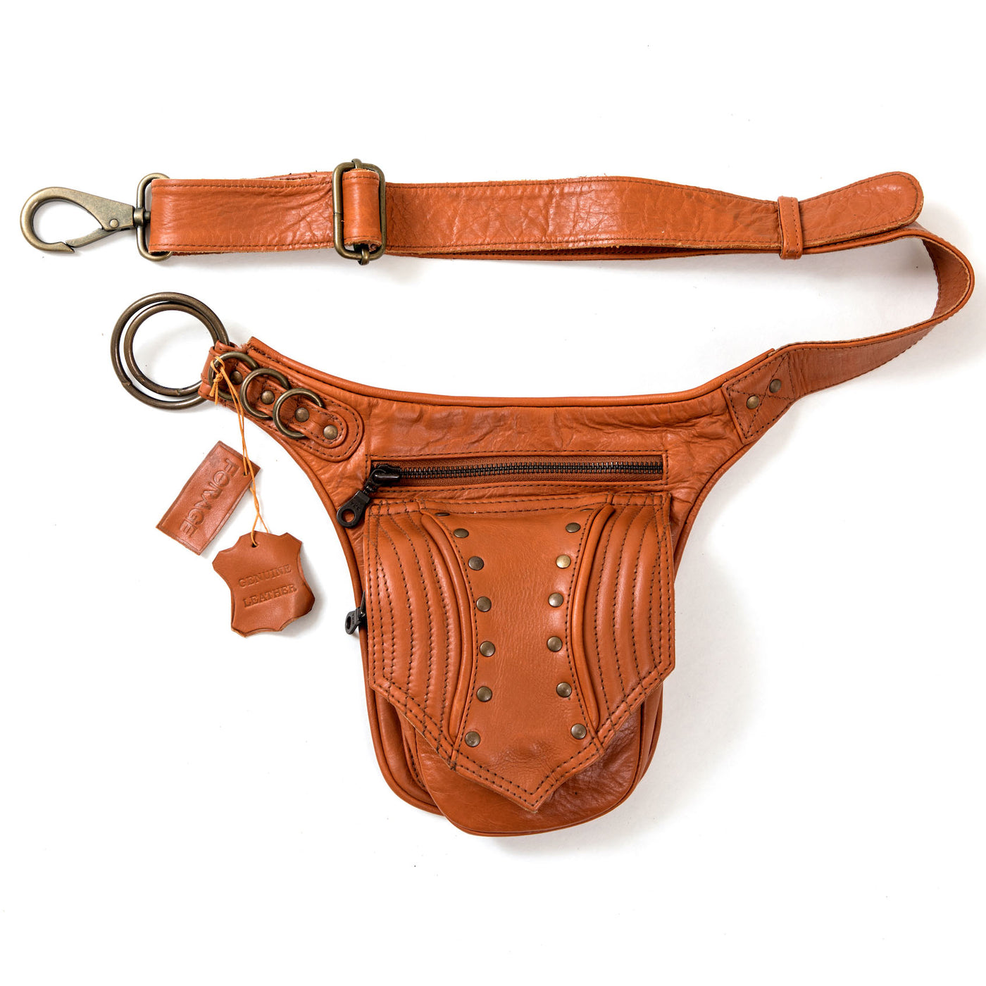 Leather Trapp Belt - Maple