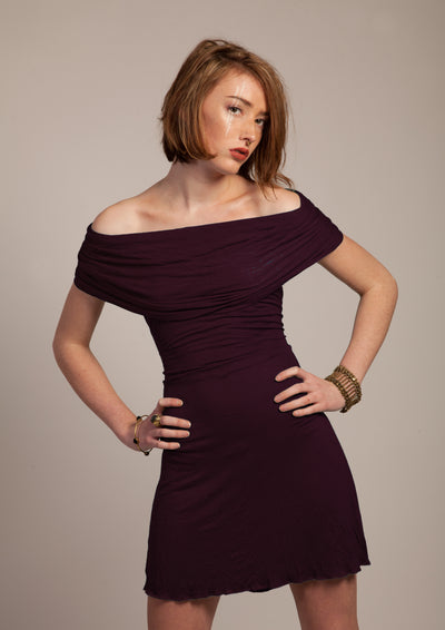 Collar Dress - Purple