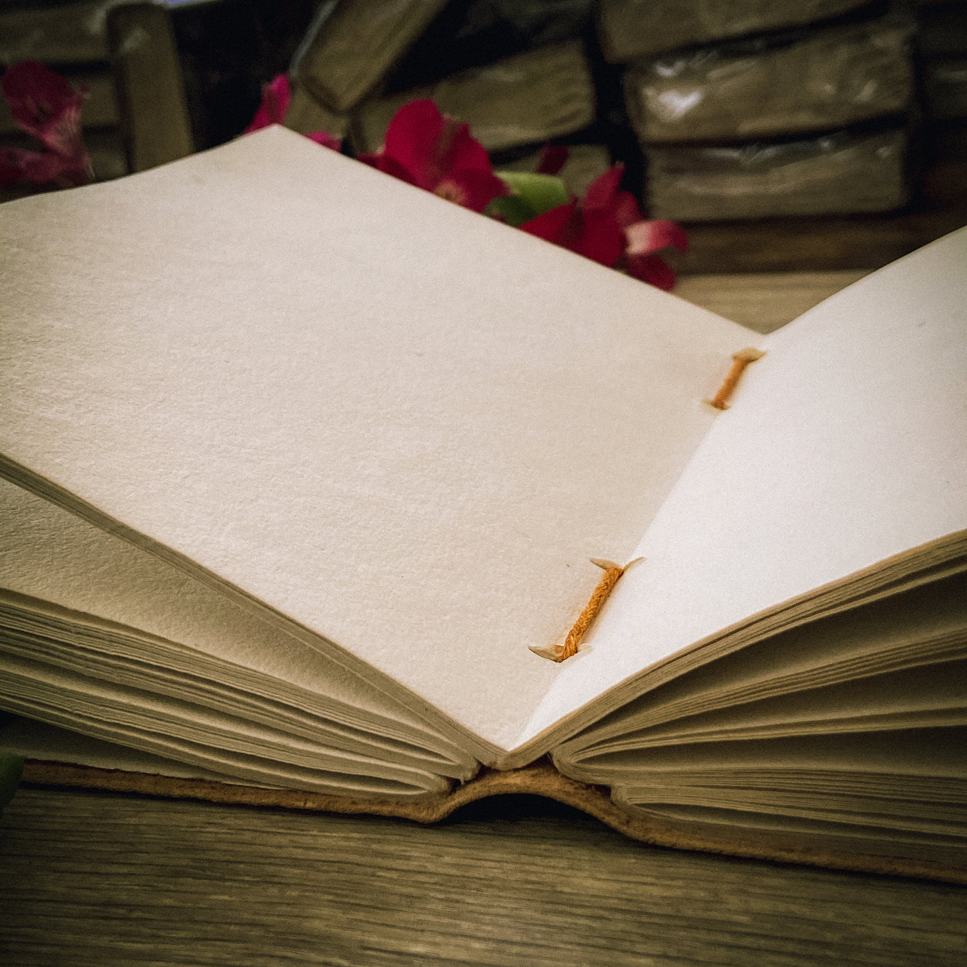 Plain Leather Bound Book - ForageDesign