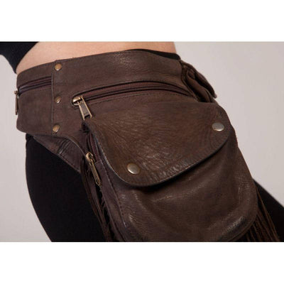 Leather Tassel Belt - ForageDesign