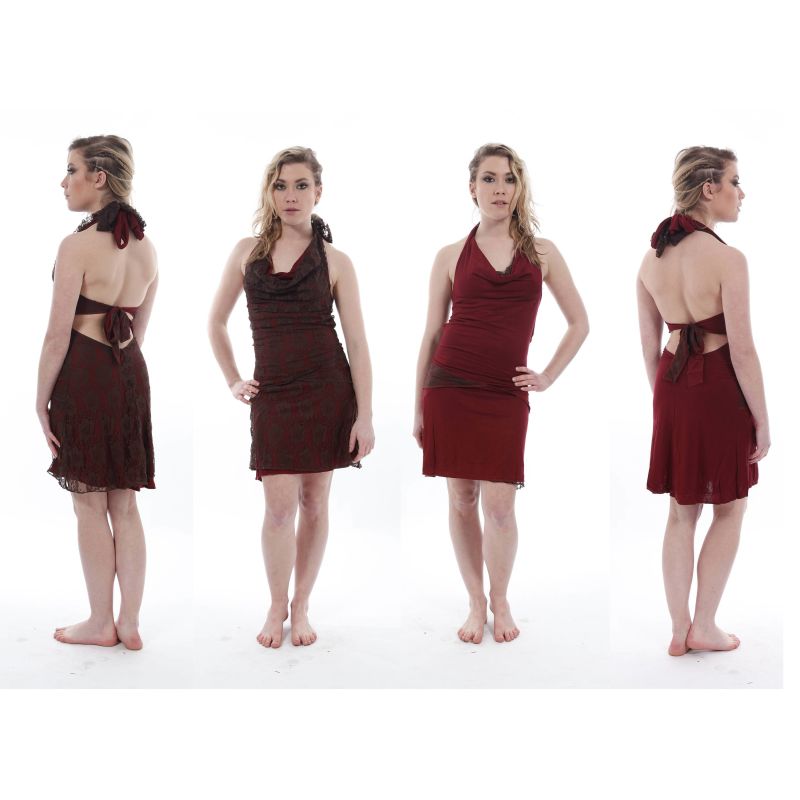 Short Reversible Halterneck Dress - ForageDesign