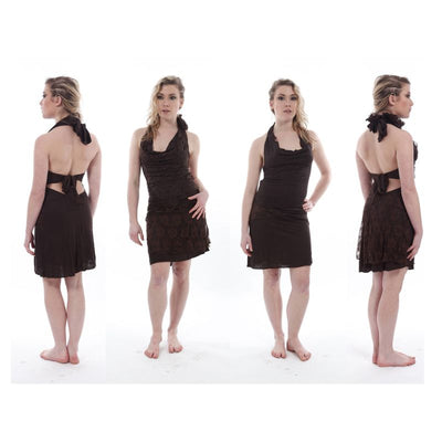 Short Reversible Halterneck Dress - ForageDesign