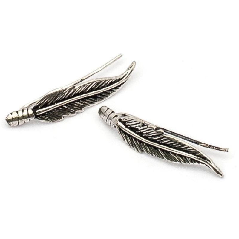Silver Feather Climbing Studs - ForageDesign