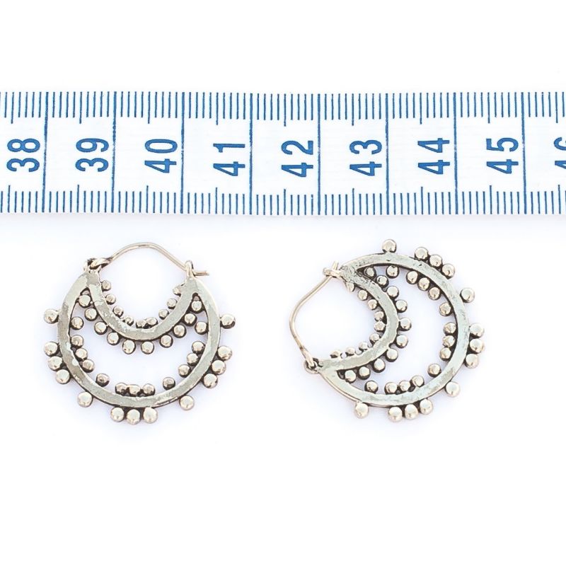 Silver Khalesi Hoops - ForageDesign