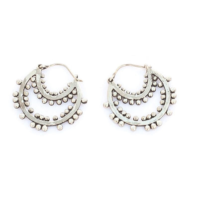 Silver Khalesi Hoops - ForageDesign