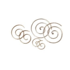 Silver Spirals - Three Sizes - ForageDesign