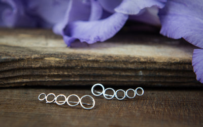 Silver Bubble Climbing Studs - ForageDesign